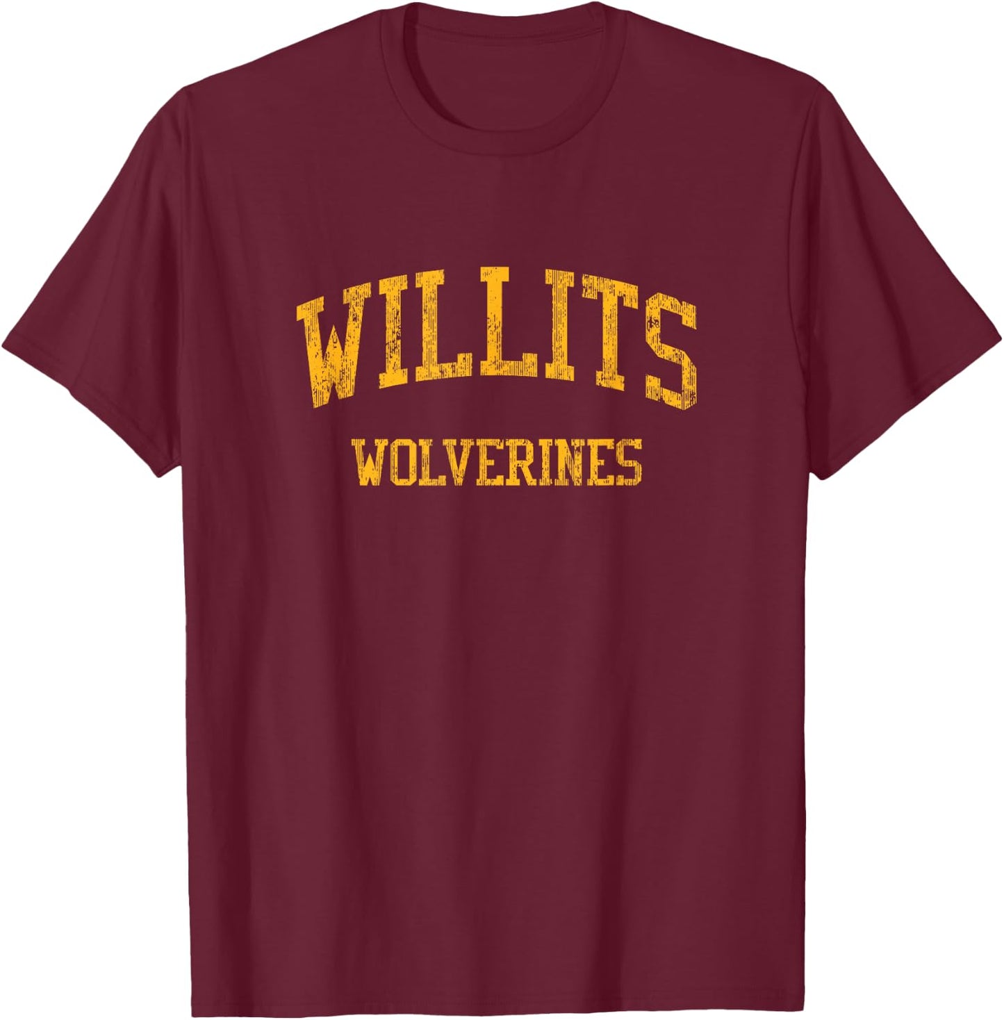 Willits High School HS Willits CA Vintage Sports T-Shirt - T-Shirt | Maroon