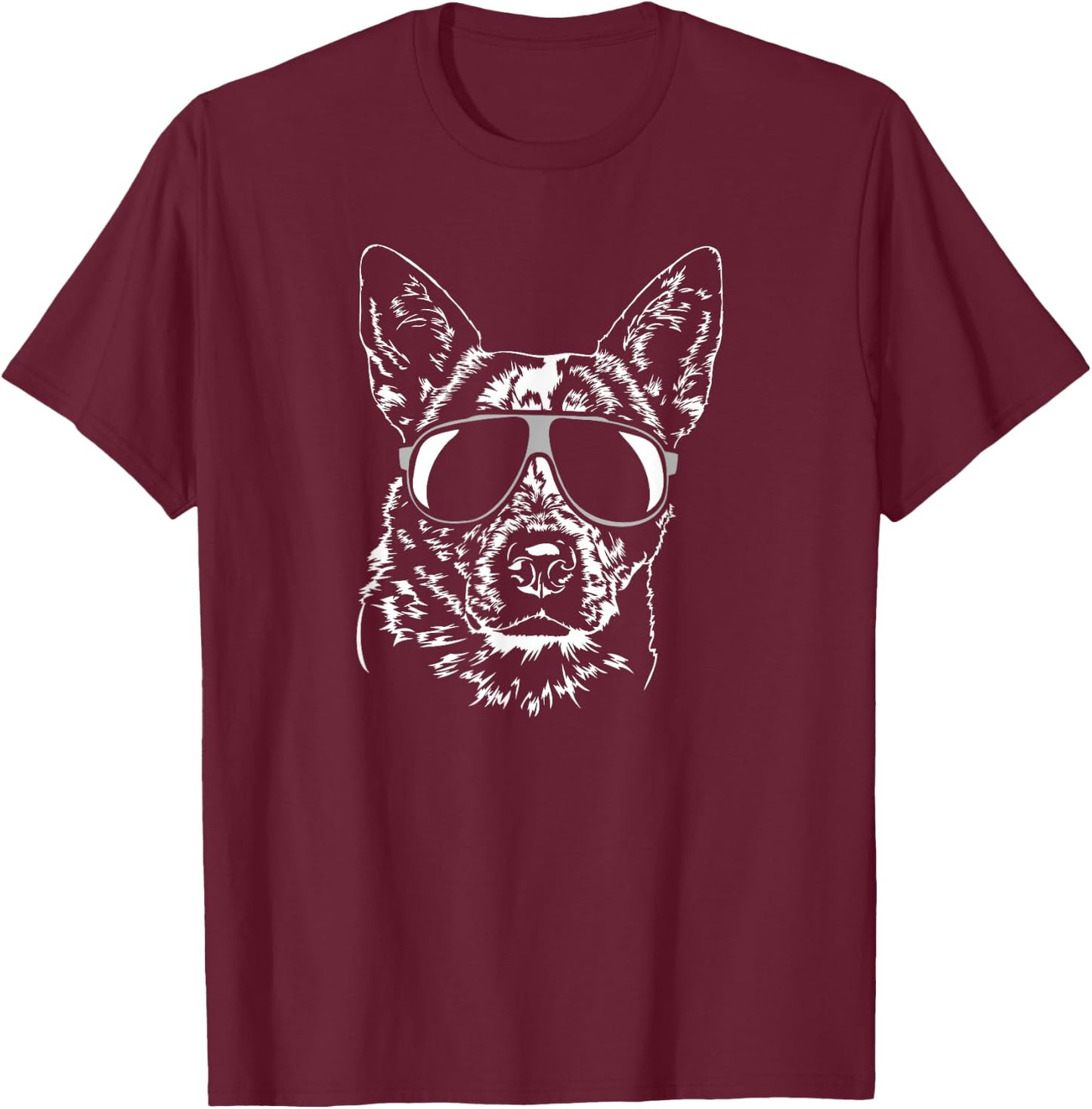 Funny Blue Heeler dog hund Shirt gift breed Women Girls Kids T-Shirt - T-Shirt | Maroon