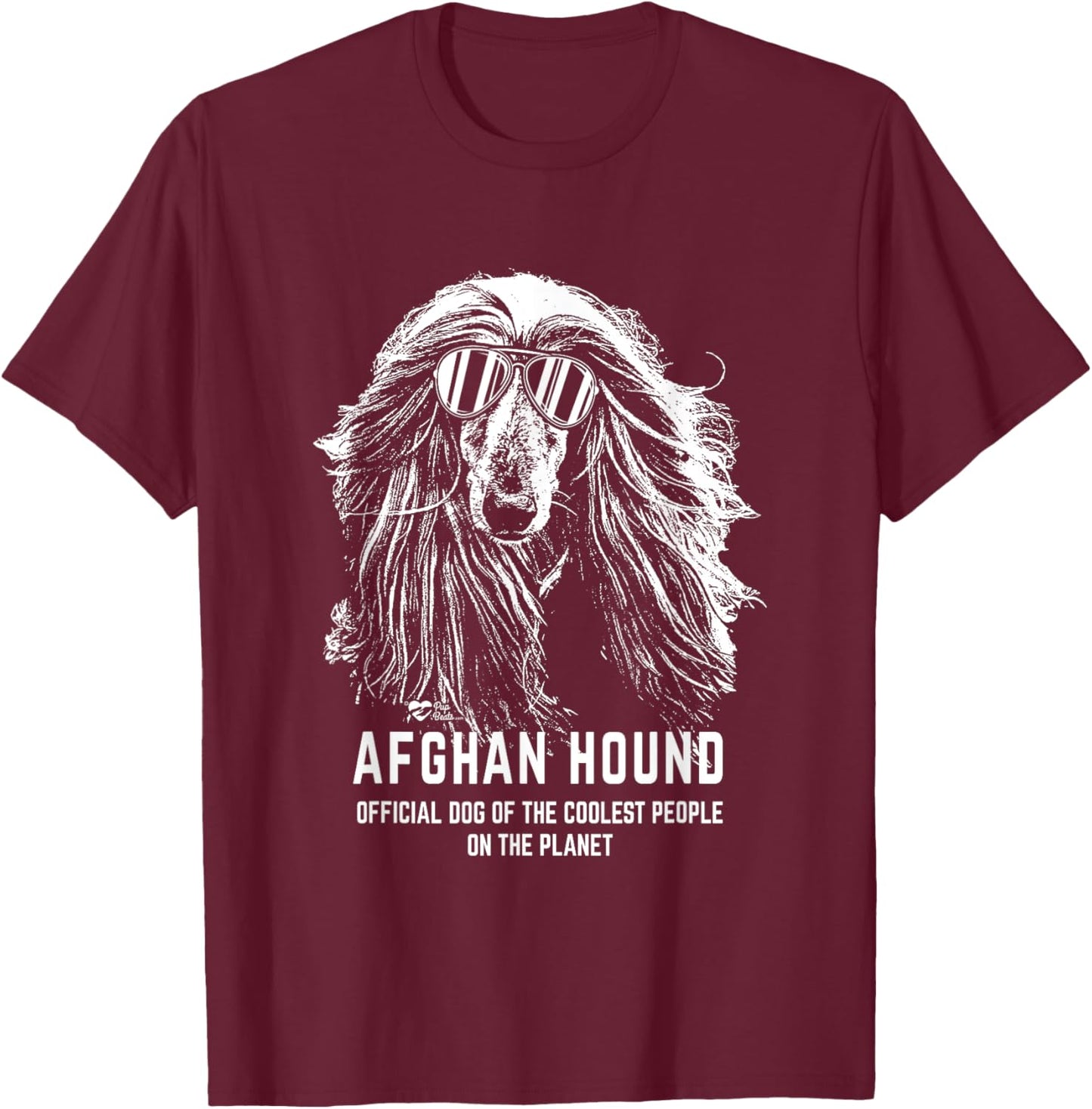 Afghan Hound Official Dog of the Coolest Pup Lovers Women T-Shirt - T-Shirt | Maroon