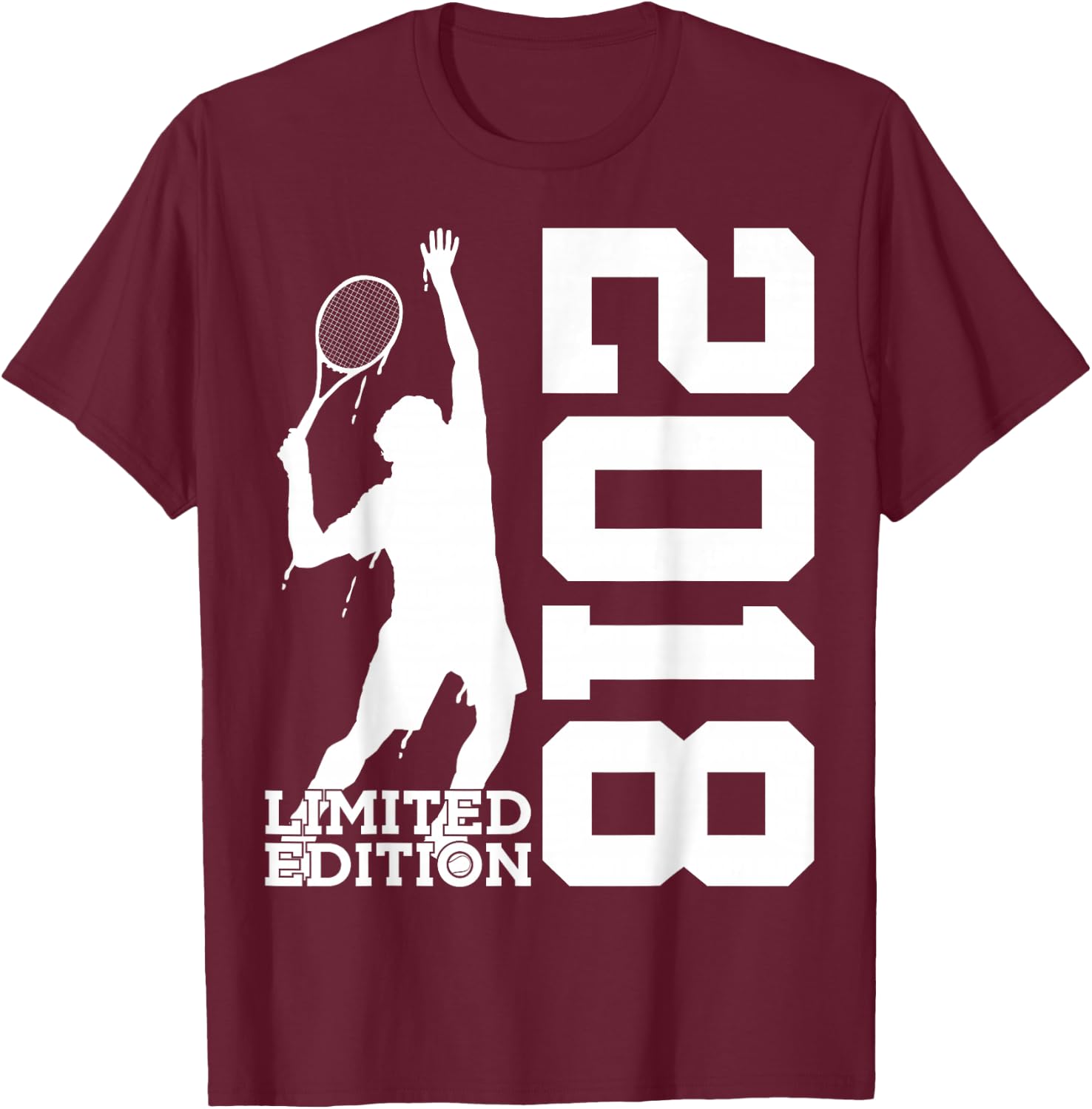 8. Geburtstag Tennis Limited Edition 2018 T-Shirt - T-Shirt | Maroon