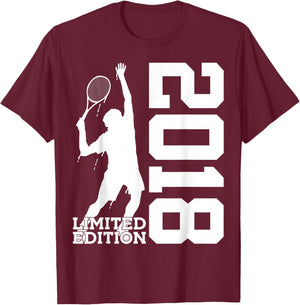 8. Geburtstag Tennis Limited Edition 2018 T-Shirt - T-Shirt | Maroon