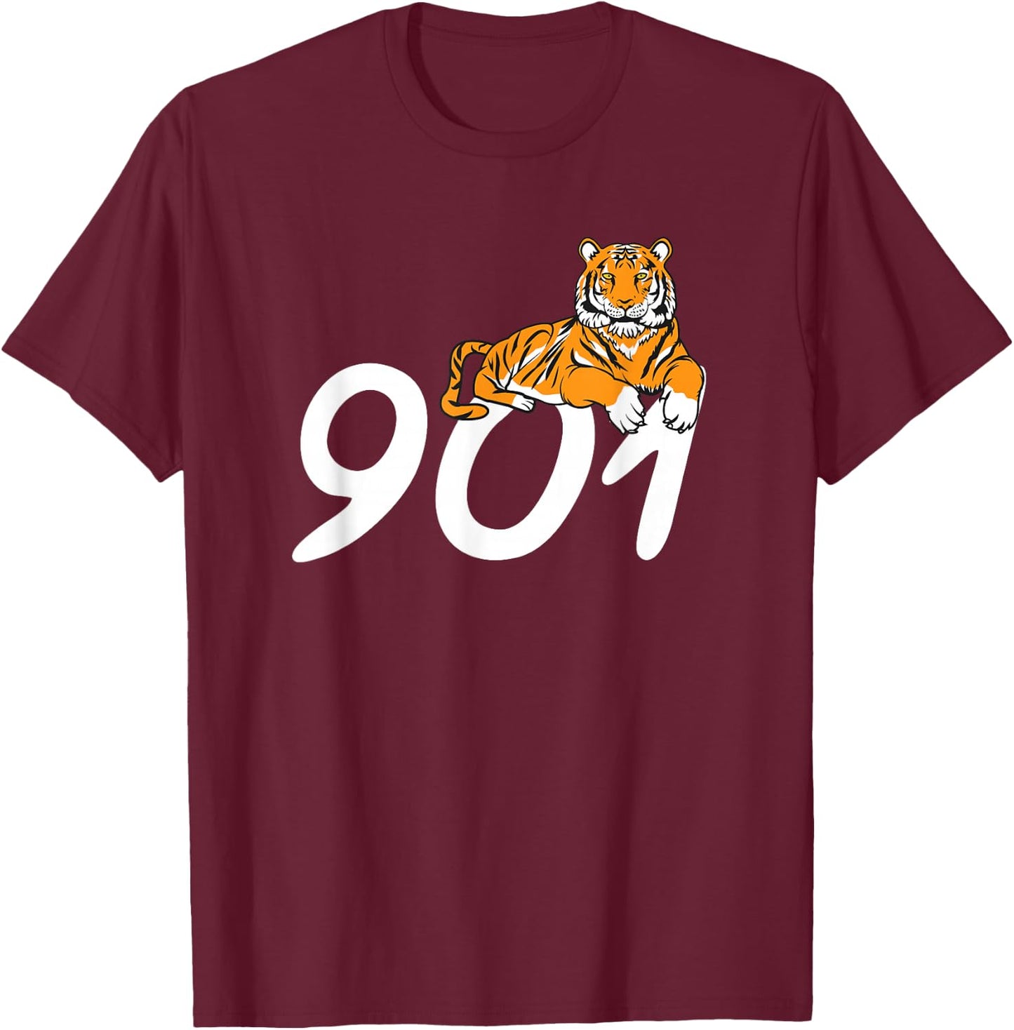 901 Memphis City Tennessee Design Gift T-Shirt - T-Shirt | Maroon