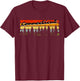 Connecticut Forest Sunset Trees Cabin Theme Souvenir T-Shirt - T-Shirt | Maroon
