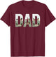 Hunting Dad Duck Camouflage Camo Fathers Day Hunter T-Shirt - T-Shirt | Maroon