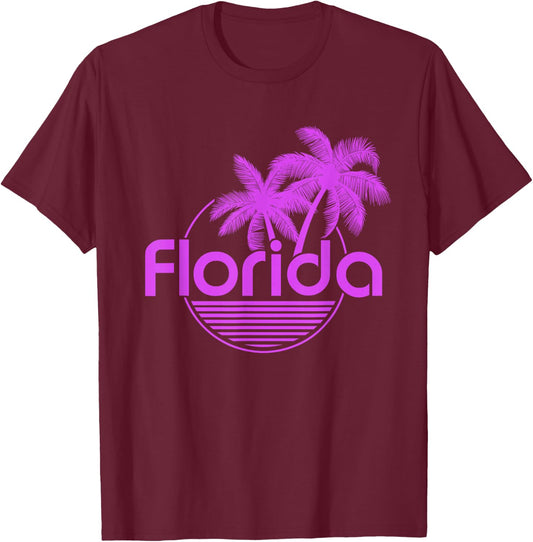 Florida FL Sunshine State Men Women Girls Kids T-Shirt - T-Shirt | Maroon
