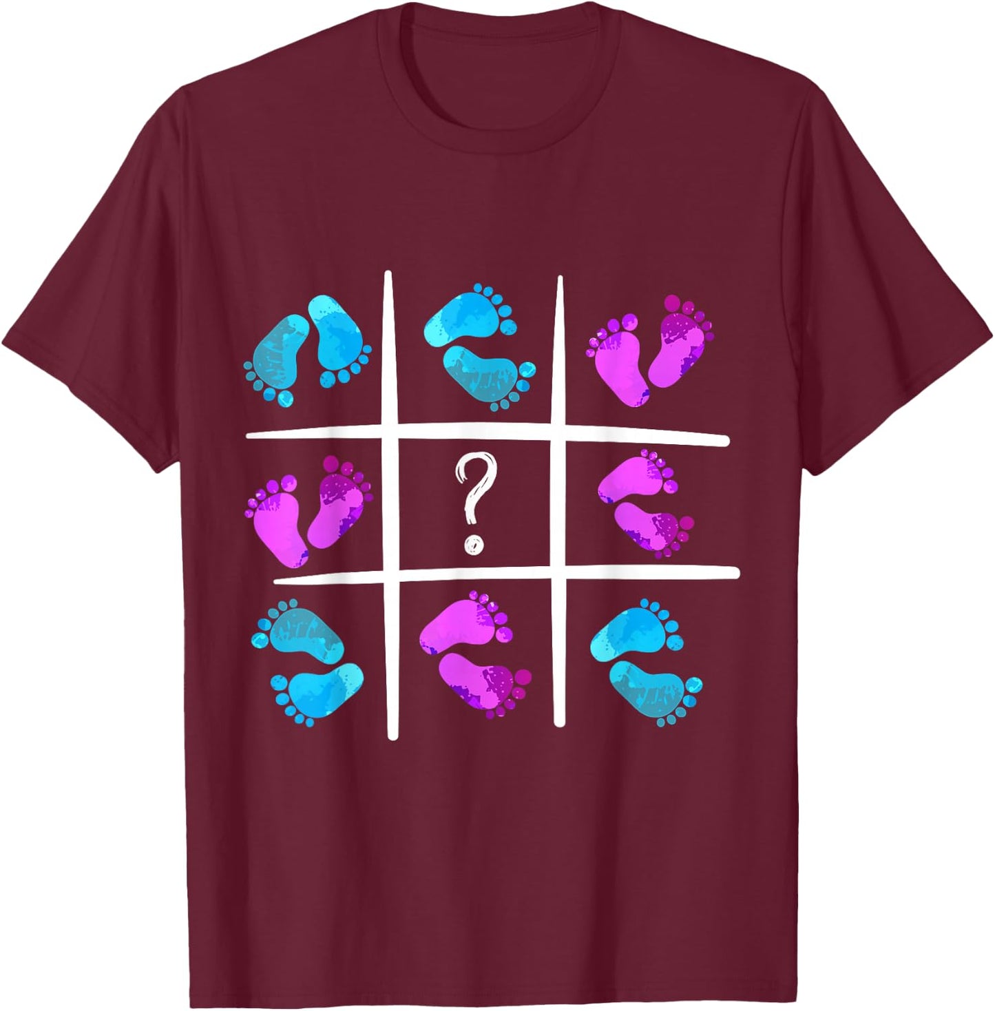 Gender Reveal für Jungen oder Mädchen – lustiges Geschlecht offenbart T-Shirt - T-Shirt | Maroon