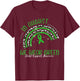 In August We Wear Green Child Support Awareness Month T-Shirt - T-Shirt | Maroon