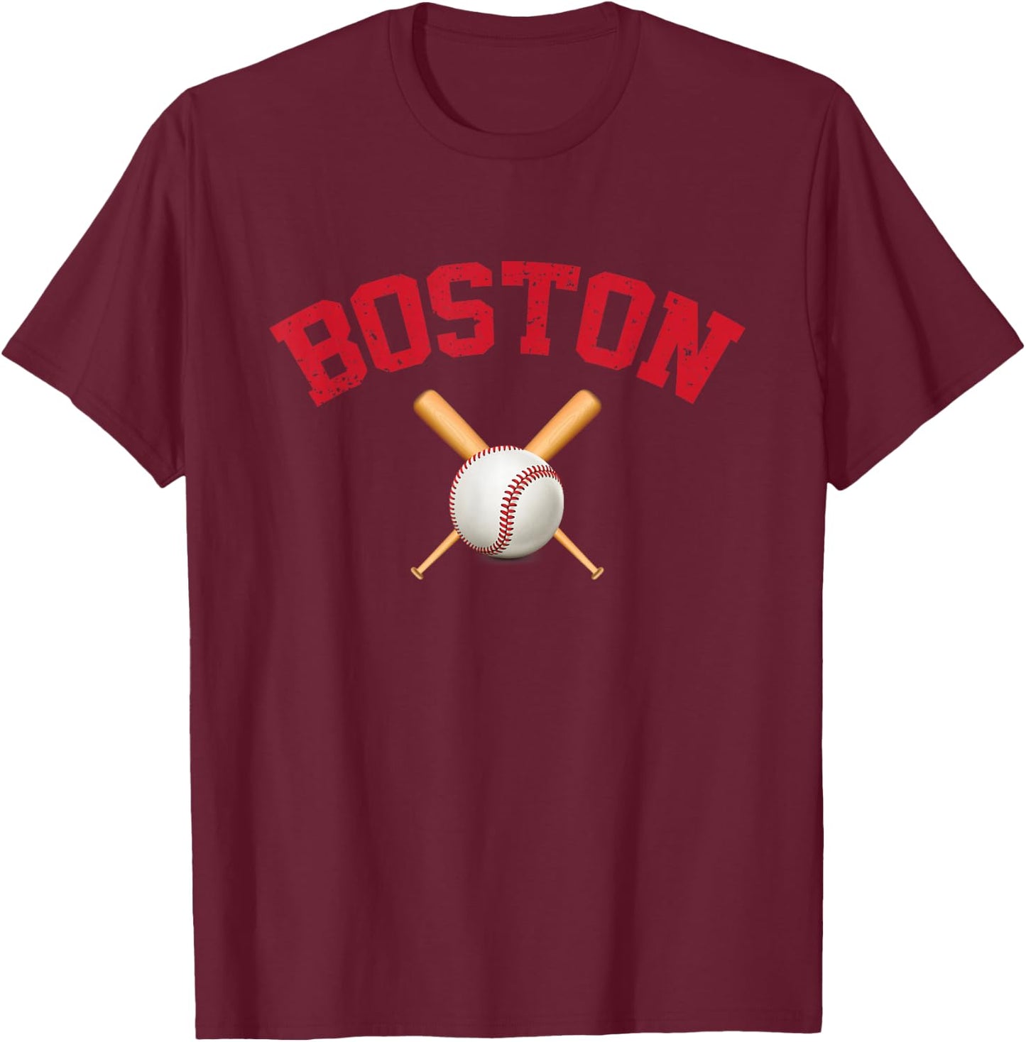 Boston Baseball T-Shirt - T-Shirt | Maroon