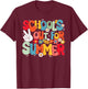 Retro Last Day Of School - School's Out For Summer T-Shirt - T-Shirt | Maroon