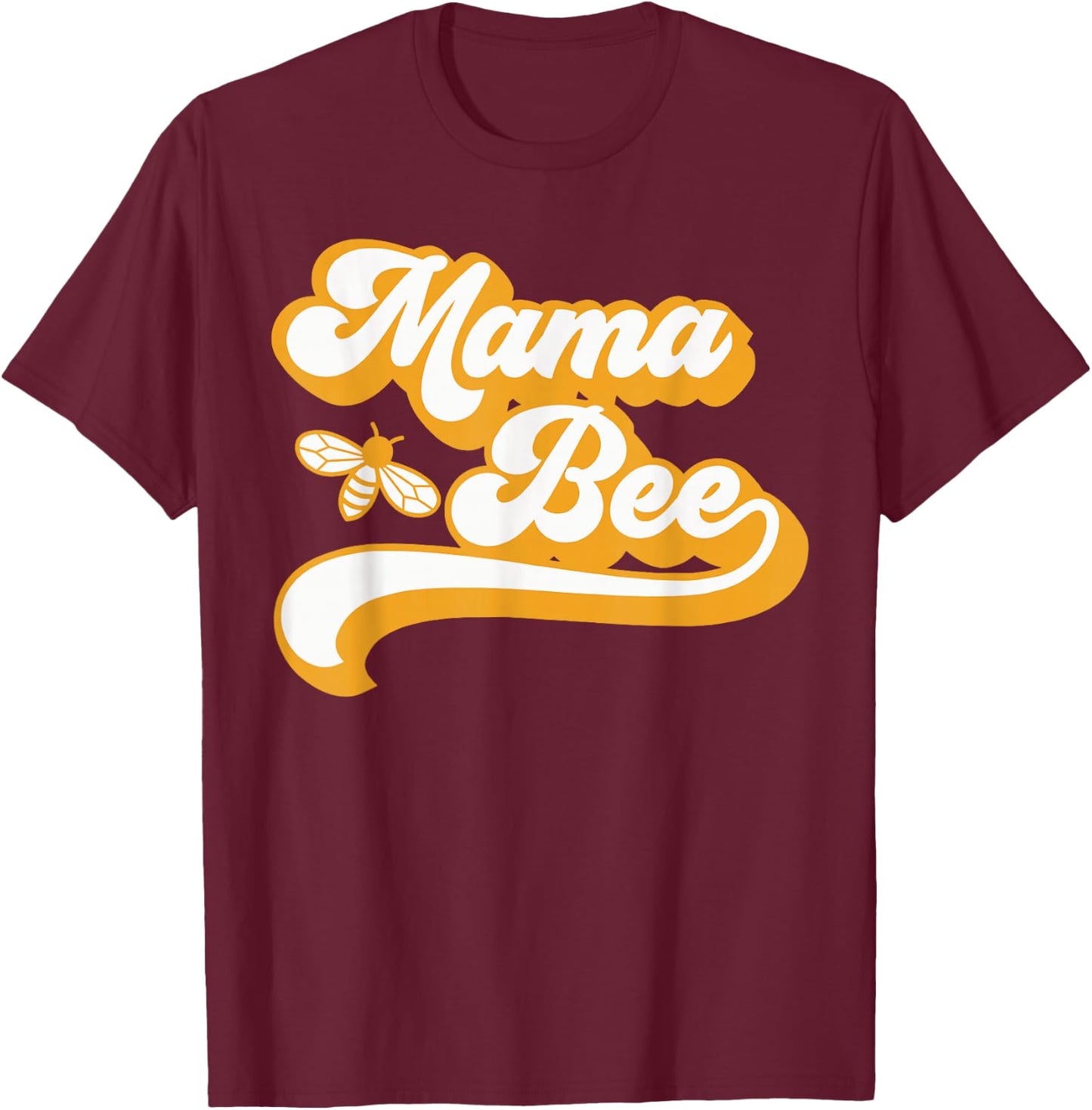 Mama Bee Shirt Family Bee Shirts First Bee Day Outfits T-Shirt - T-Shirt | Maroon