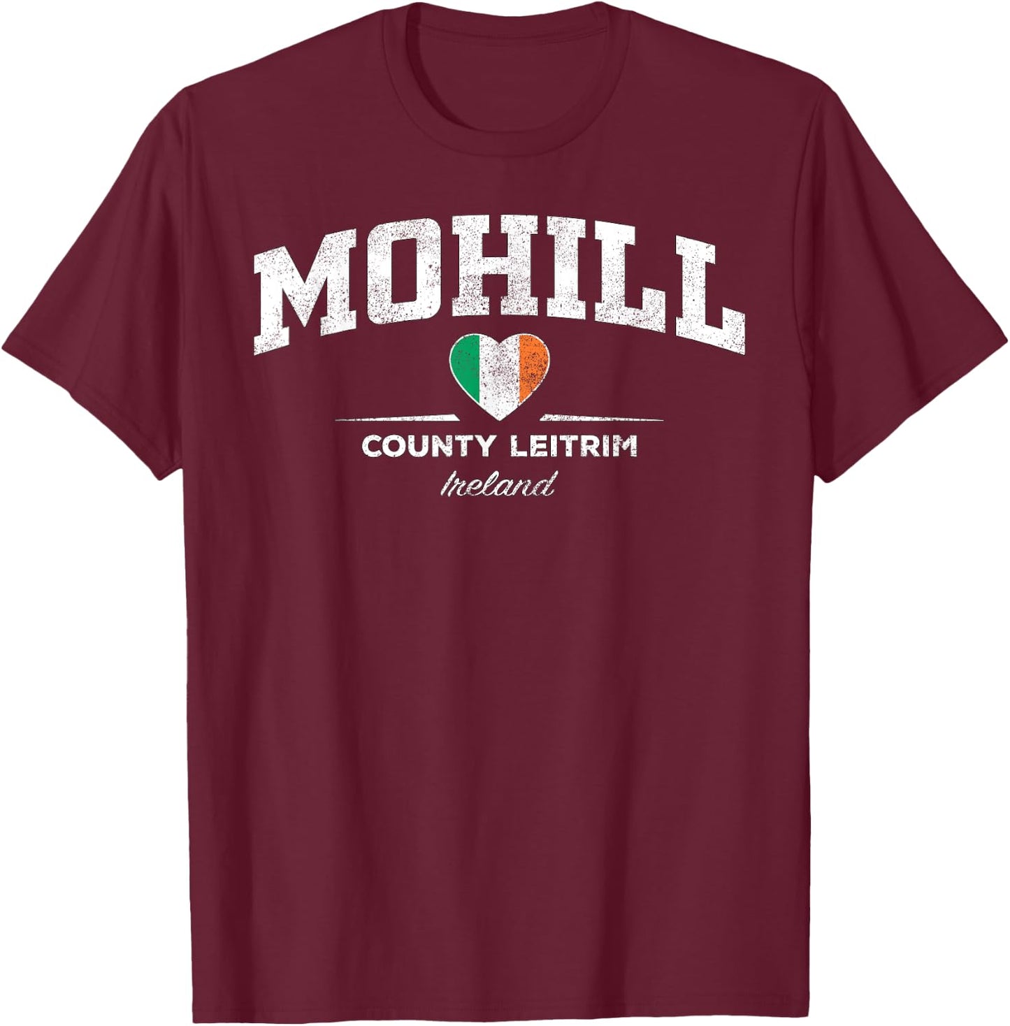 Mohill Ireland T-Shirt - T-Shirt | Maroon