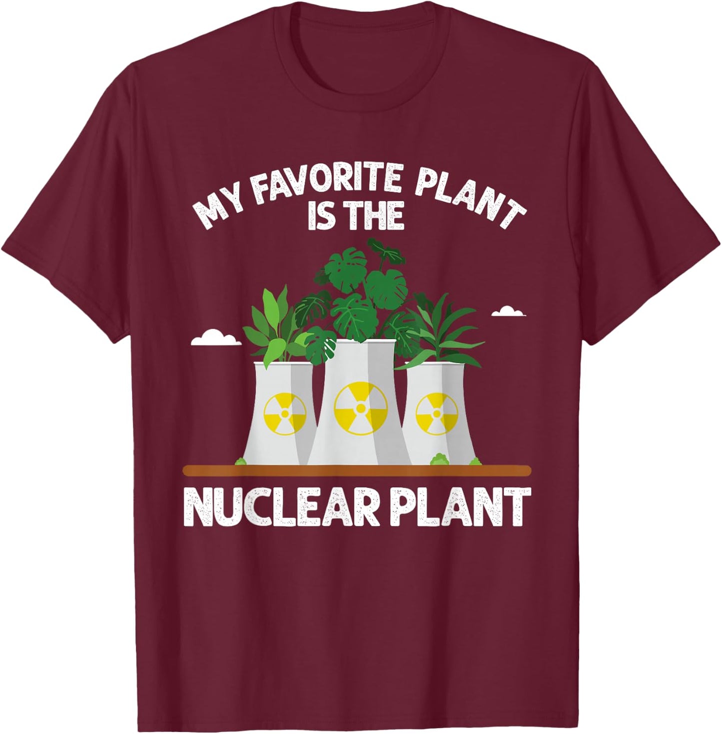 Funny Nuclear Plant Design Women Nuclear Engineering T-Shirt - T-Shirt | Maroon