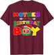 Mother Of The Birthday Boy Funny Melon Family Matching T-Shirt - T-Shirt | Maroon