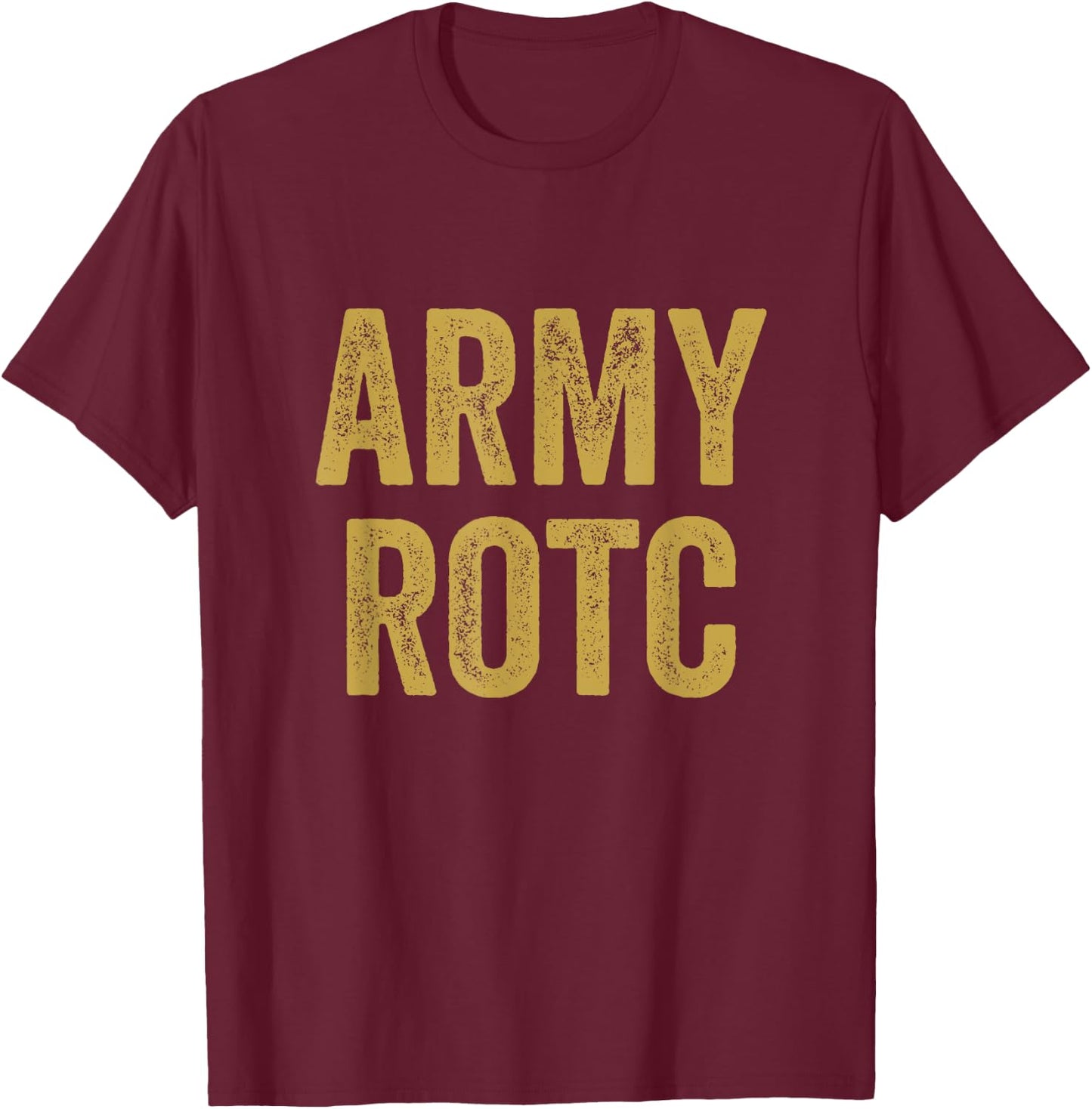 Military ROTC Simple US ROTC T-Shirt - T-Shirt | Maroon