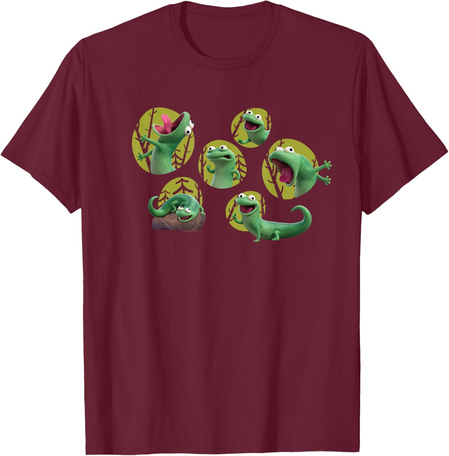 Disney and Pixar's Hoppers Tom Lizard Moods & Funny Faces T-Shirt - T-Shirt | Maroon