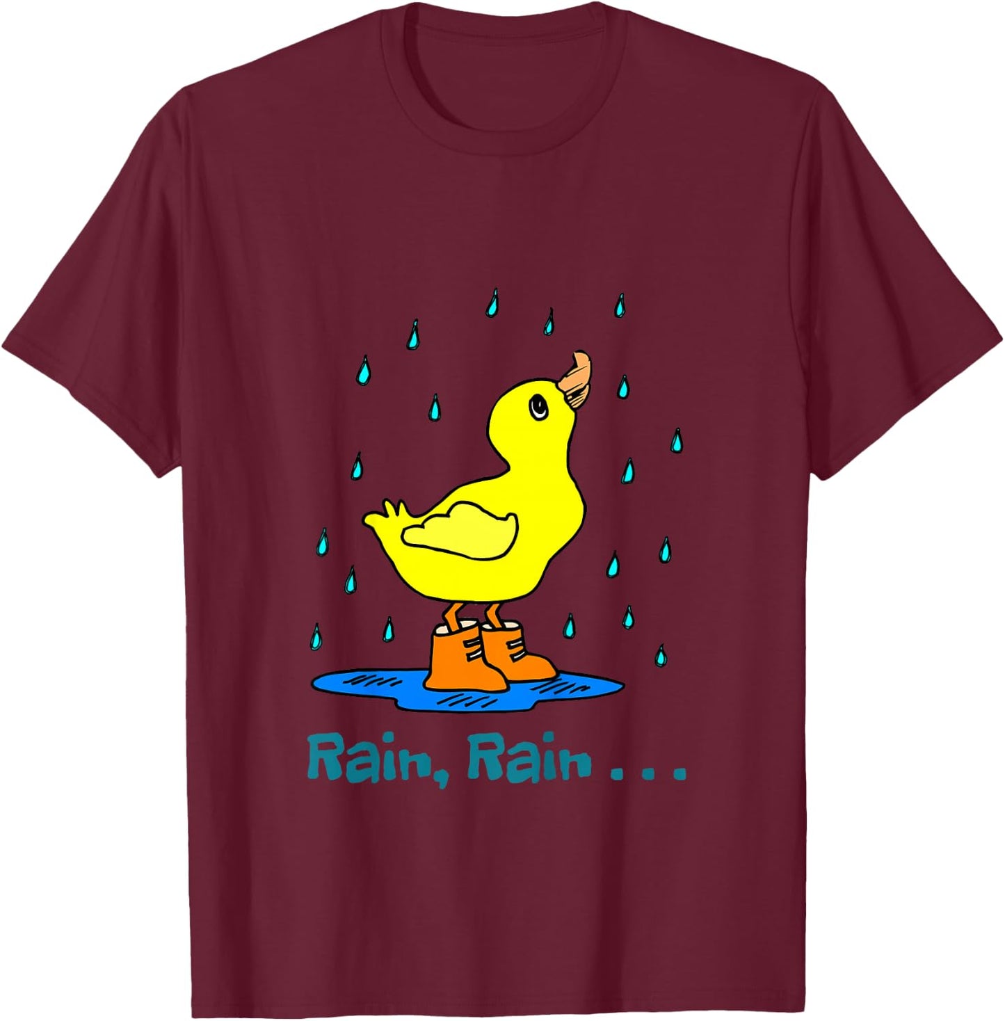 Rain rain go away short sleeve for youth T-Shirt - T-Shirt | Maroon