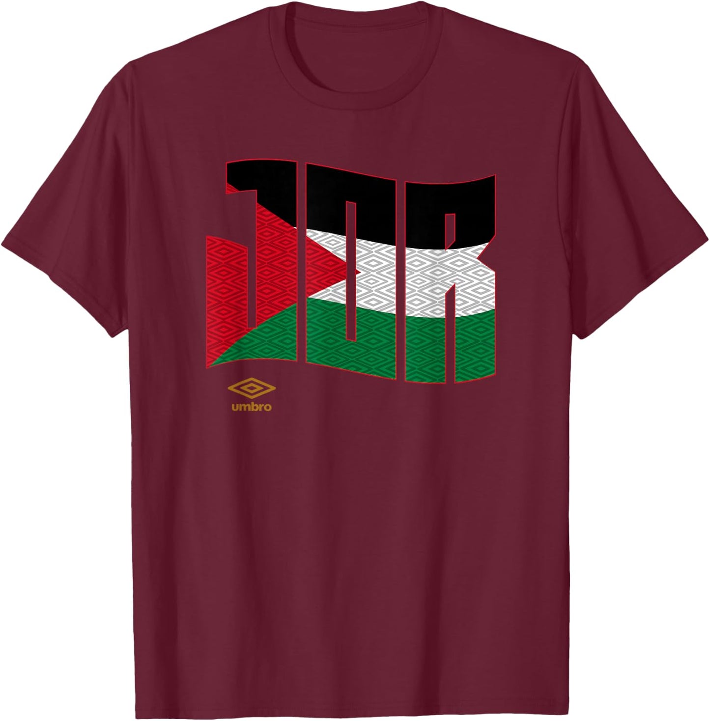 Umbro International Soccer Wavy Jordan Logo T-Shirt - T-Shirt | Maroon