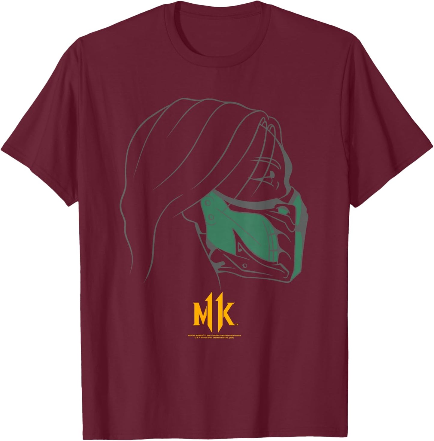 Mortal Kombat 11 Jade T-Shirt - T-Shirt | Maroon