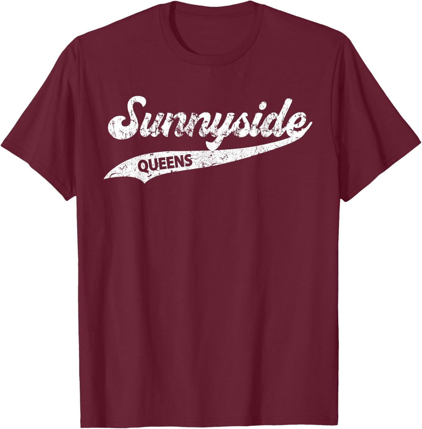 Sunnyside Queens Design T-Shirt - T-Shirt | Maroon