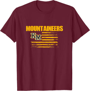 Logo USA Flag Pride HS T-Shirt - T-Shirt | Maroon