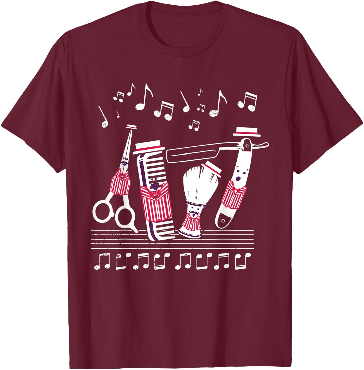 Funny Barbershoper Quartet Music Singer Gift T-Shirt - T-Shirt | Maroon
