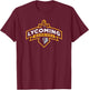 Lycoming Warriors Sword & Shield Logo Lycoming College T-Shirt - T-Shirt | Maroon