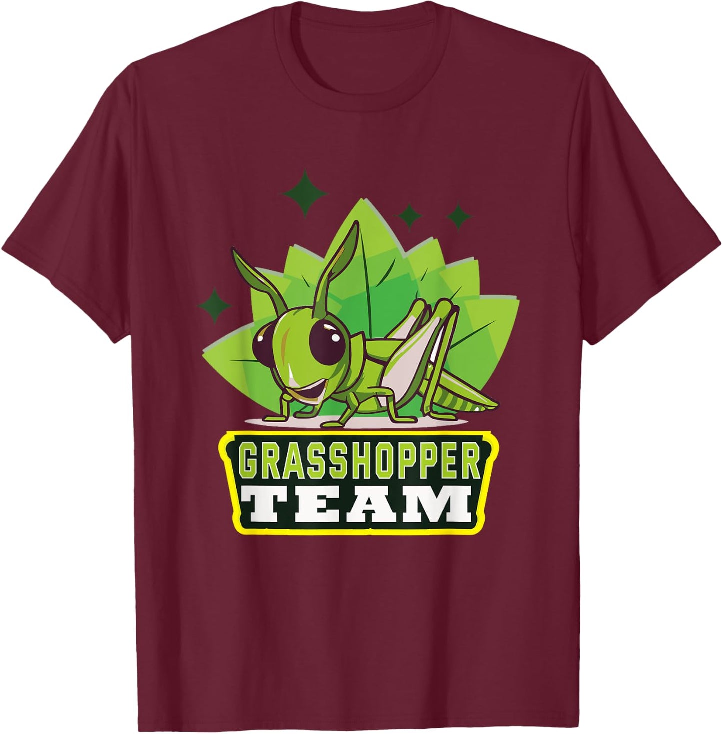 Team Grasshopper Entomology Grasshopper T-Shirt - T-Shirt | Maroon