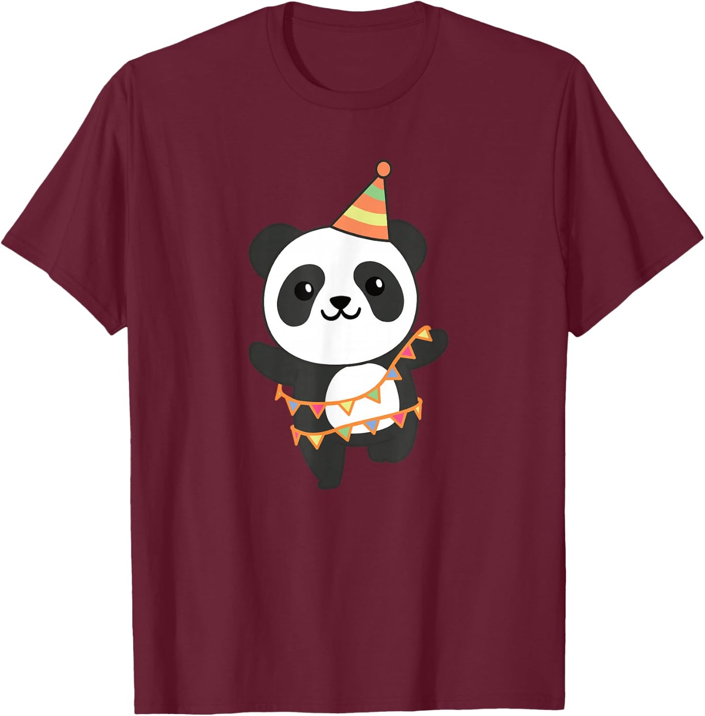 Birthday Panda For Kids A Birthday Panda T-Shirt - T-Shirt | Maroon