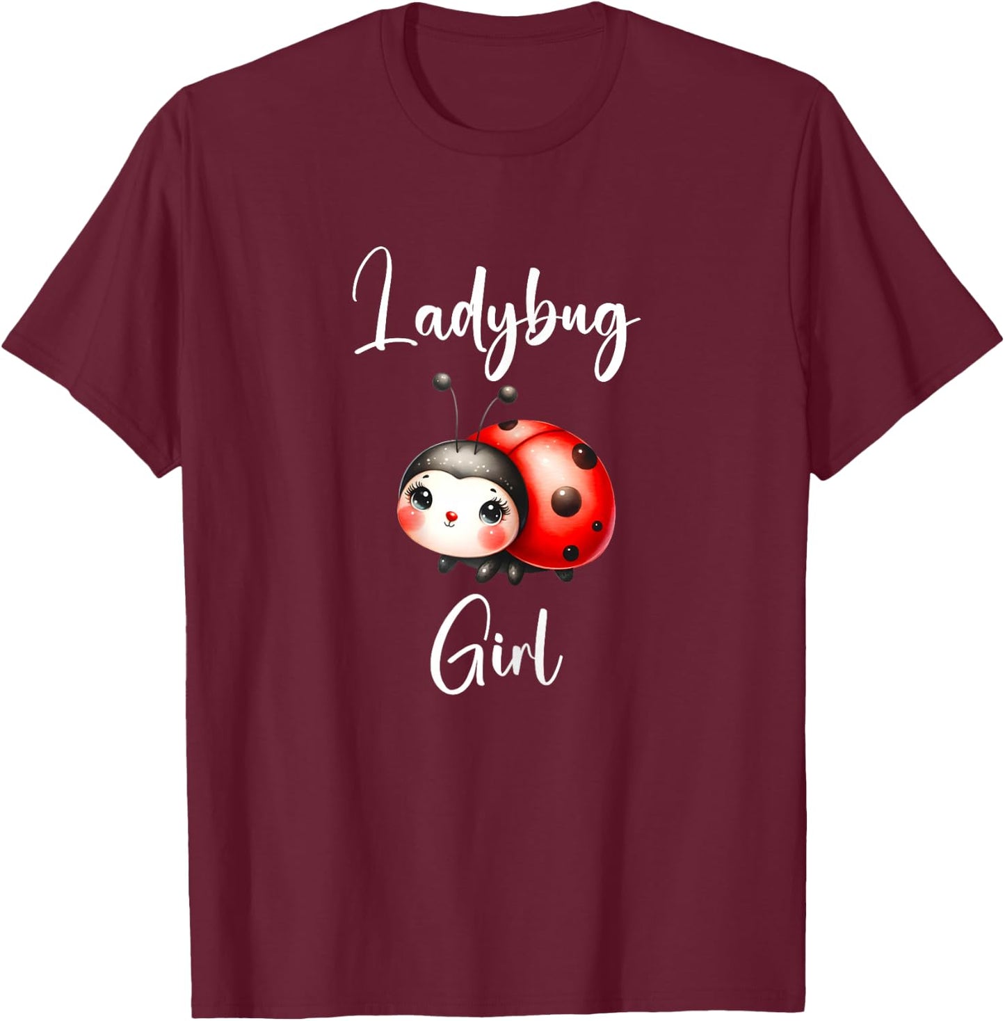 Ladybug Shirt Ladybug Girl Ladybugs T-Shirt - T-Shirt | Maroon