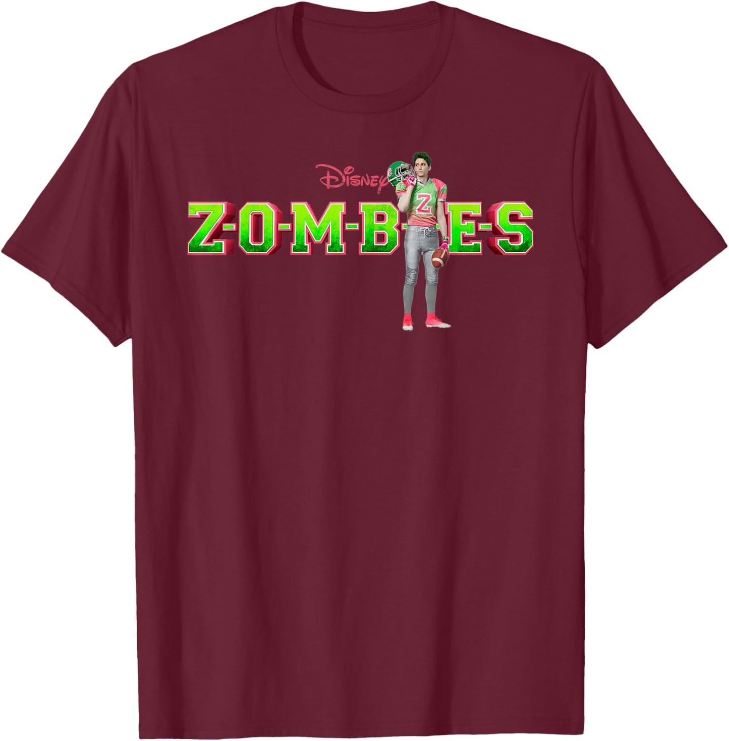 Zombies - Zed Football Captain Captain T-Shirt - T-Shirt | Maroon