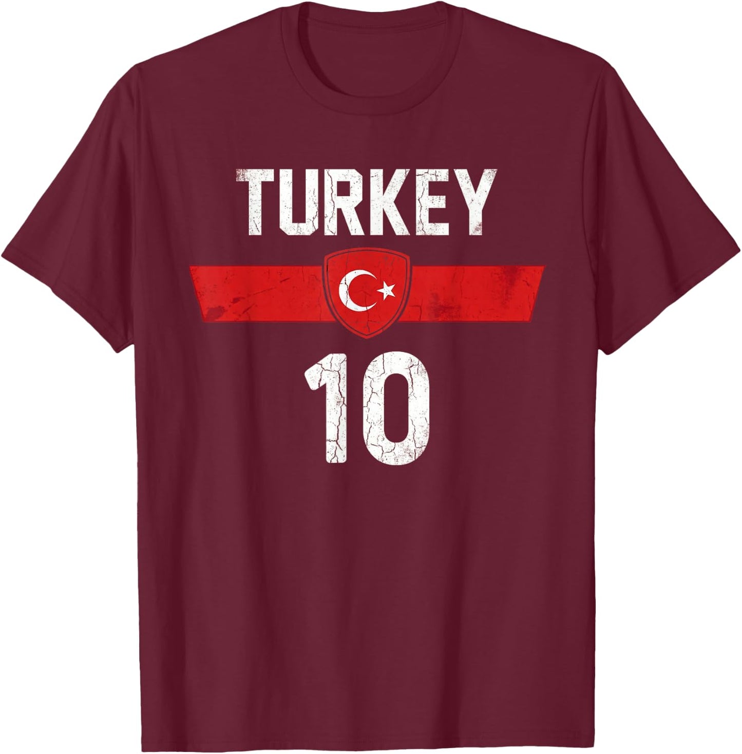 Cadeau Türkiye pour La Turquie Football Football Europe Turk T-Shirt - T-Shirt | Maroon