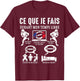 Rugby what I do rugby fan Rugby player france Funny , Black, S T-Shirt - T-Shirt | Maroon