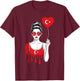 Turkey Flag Turkish Roots T-Shirt - T-Shirt | Maroon
