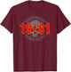 1981 Jahrgang Geburtstag Rock and Roll Heavy Metal T-Shirt - T-Shirt | Maroon