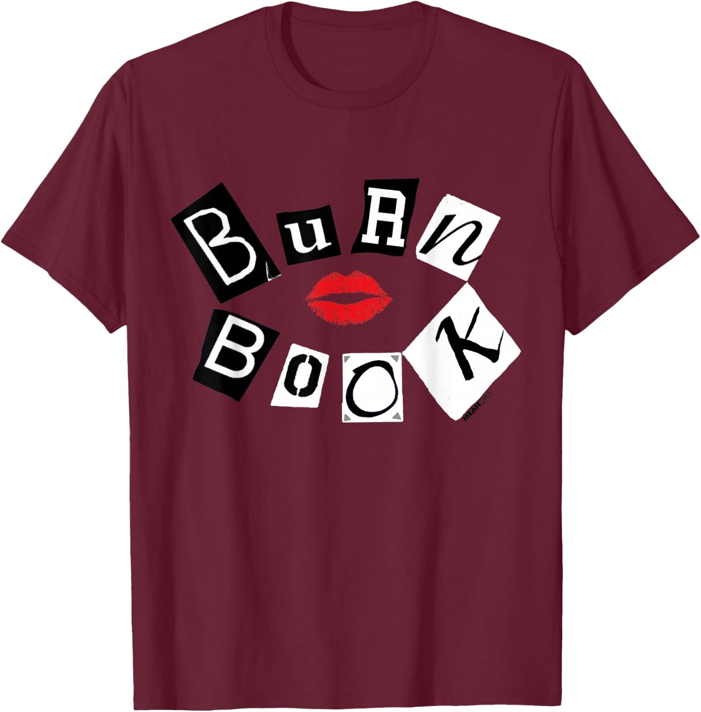 Mean Girls - The Burn Book T-Shirt - T-Shirt | Maroon