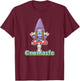 Gnomaste Yoga Meditating Gnome On Toadstool Mushroom Workout T-Shirt - T-Shirt | Maroon