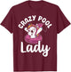 Pool Women Unicorn Girls Swimming Crazy Pool Lady T-Shirt - T-Shirt | Maroon