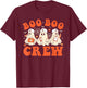 Boo Boo Crew Nurse Ghost Scrub Top Nursing Halloween Costume T-Shirt - T-Shirt | Maroon