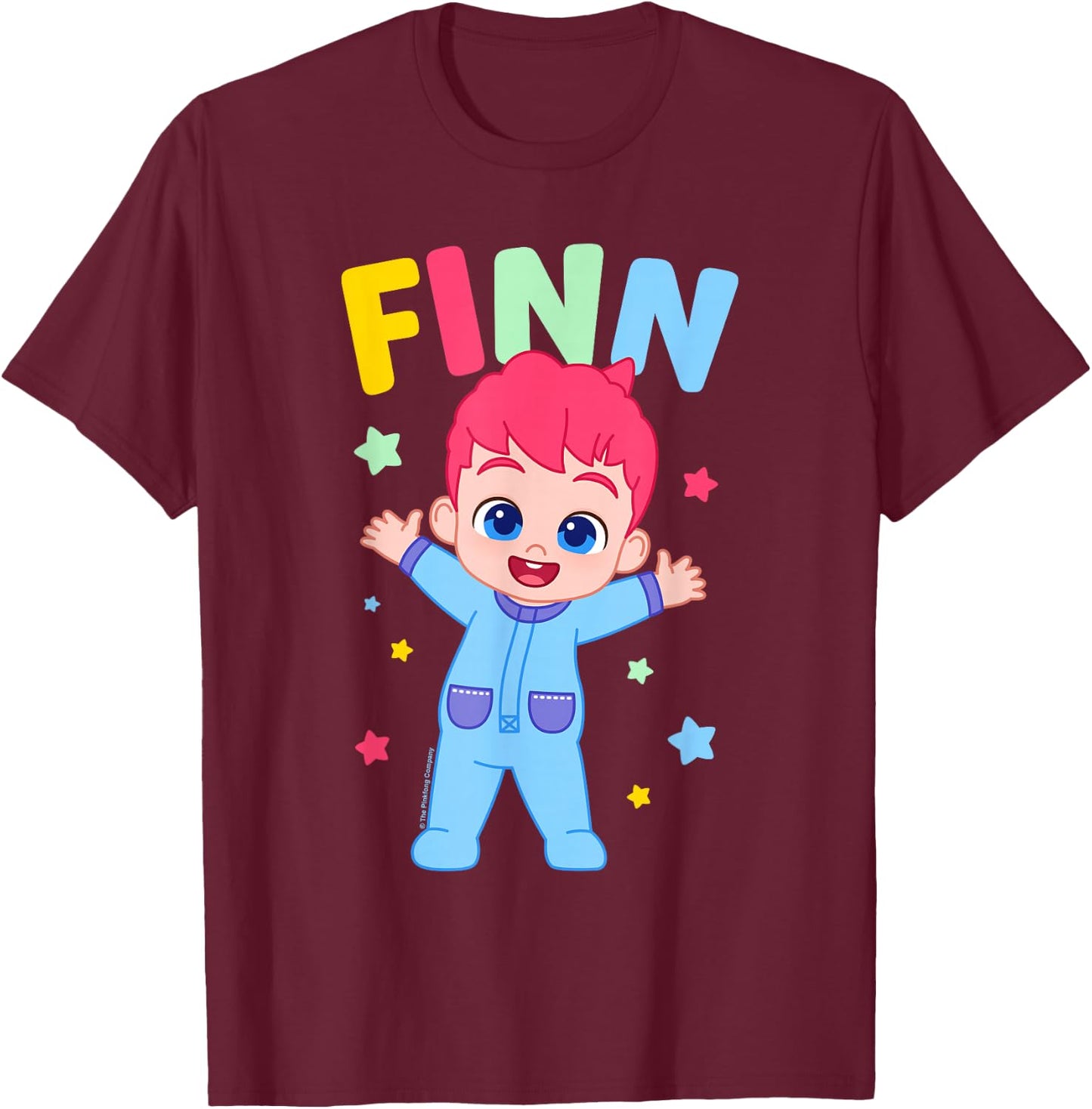 Bebefinn Stars T-Shirt - T-Shirt | Maroon