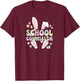 School Counselor Easter Bunny School Counseling Easter Day T-Shirt - T-Shirt | Maroon