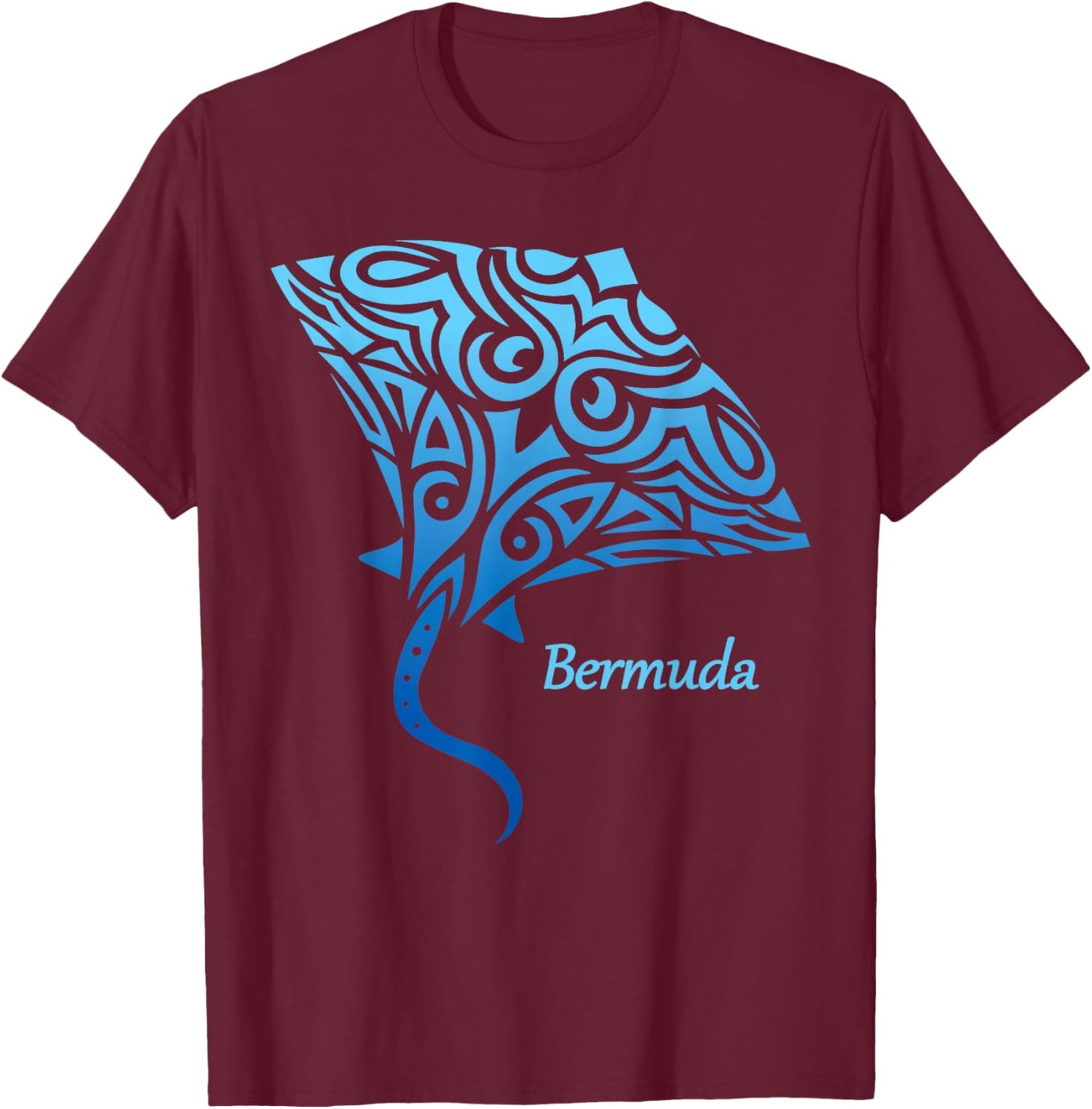 Bermuda Stingray Girls Boys Toddler Souvenir T-Shirt - T-Shirt | Maroon