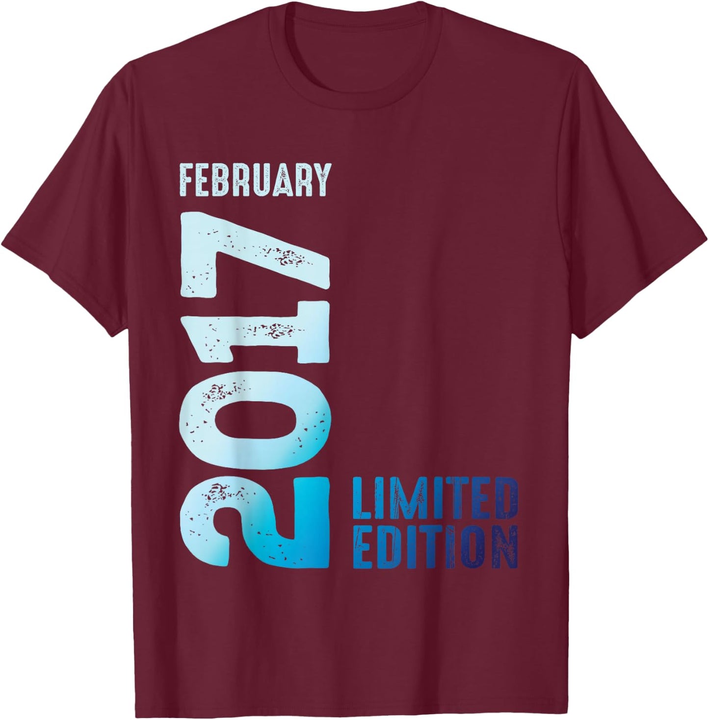 Édition limitée 2017 février 2017 T-Shirt - T-Shirt | Maroon