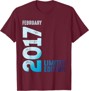 Édition limitée 2017 février 2017 T-Shirt - T-Shirt | Maroon