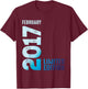 Édition limitée 2017 février 2017 T-Shirt - T-Shirt | Maroon