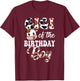 Gigi Of The Birthday Boy Cow Farm 1St Birthday Boy T-Shirt - T-Shirt | Maroon