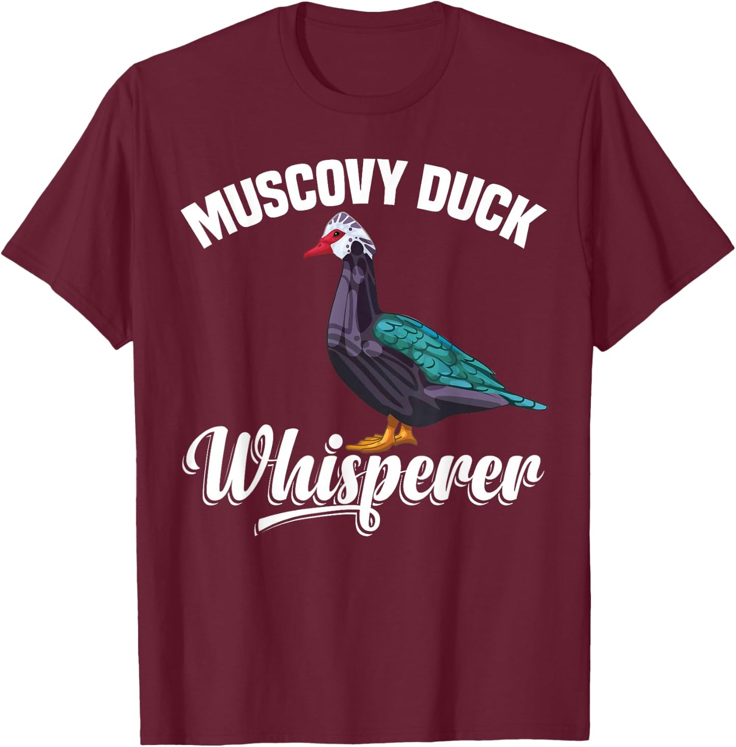 Muscovy Duck Dad Muscovy Duck Plush Food Muscovy Ducks T-Shirt - T-Shirt | Maroon