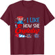 I Like How He Bangs Fireworks Funny 4th of July Couples T-Shirt - T-Shirt | Maroon