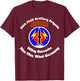 56th Artillery Brigade Wiley Barracks, Neu Ulm design T-Shirt - T-Shirt | Maroon
