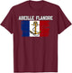 Bee Flanders Tug Intervention Father Grandfather , Black, S T-Shirt - T-Shirt | Maroon