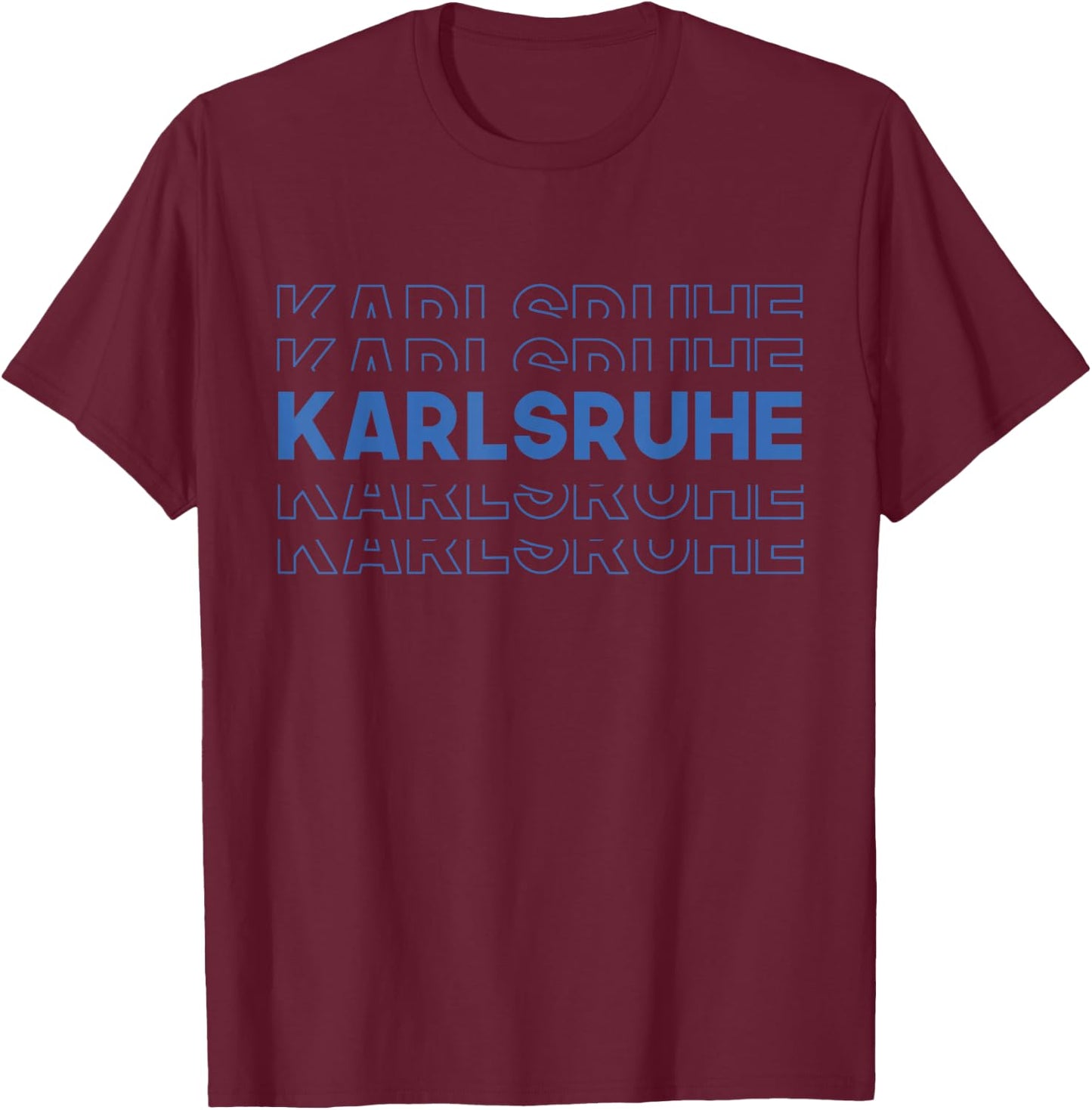 Karlsruhe Fan und Supporter T-Shirt - T-Shirt | Maroon